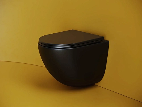 Унитаз подвесной Ceramica Nova VOGUE CN4008TMB черный матовый Унитаз подвесной Ceramica Nova VOGUE CN4008TMB черный матовый