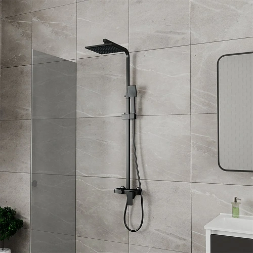 Душевая система D&K Berlin Technische черный матовый (DA1433725A02) Душевая система D&K Berlin Technische черный матовый (DA1433725A02)