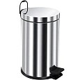 Корзина для мусора BERGES для мусора с педалью 12 л, микролифт,хром 121008 Корзина для мусора BERGES для мусора с педалью 12 л, микролифт,хром 121008
