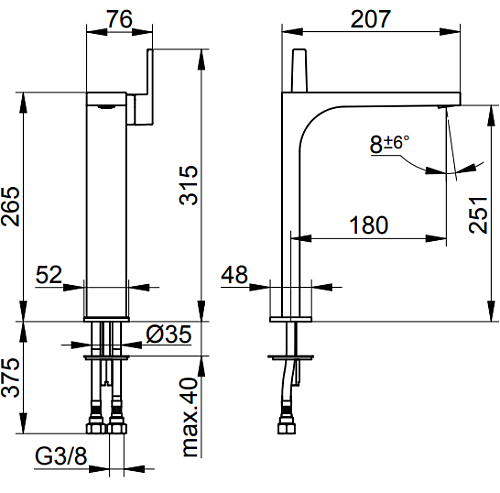 Смеситель для раковины Keuco Edition 11 51102050103, никель шлифованный Смеситель для раковины Keuco Edition 11 51102050103, никель шлифованный