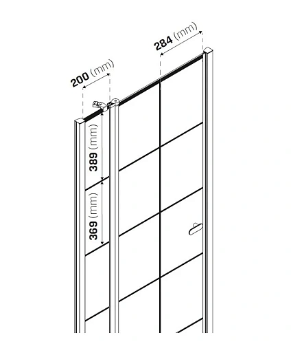 Душевая дверь NEW TRENDY NEW SOLEO BLACK одинарные 90x195 D-0279A (черный) Душевая дверь NEW TRENDY NEW SOLEO BLACK одинарные 90x195 D-0279A (черный)