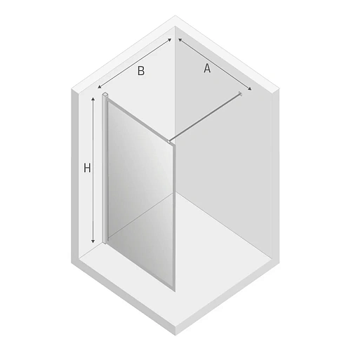 Душевая перегородка NEW TRENDY NEW MODUS BLACK 130x200 EXK-5561 черный Душевая перегородка NEW TRENDY NEW MODUS BLACK 130x200 EXK-5561 черный