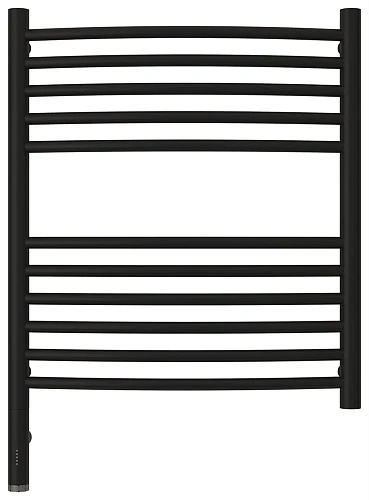 Полотенцесушитель электрический Сунержа Богема 3.0 выгнутая 600х500 МЭМ левый 31-5802-6050 Матовый ч Полотенцесушитель электрический Сунержа Богема 3.0 выгнутая 600х500 МЭМ левый 31-5802-6050 Матовый ч