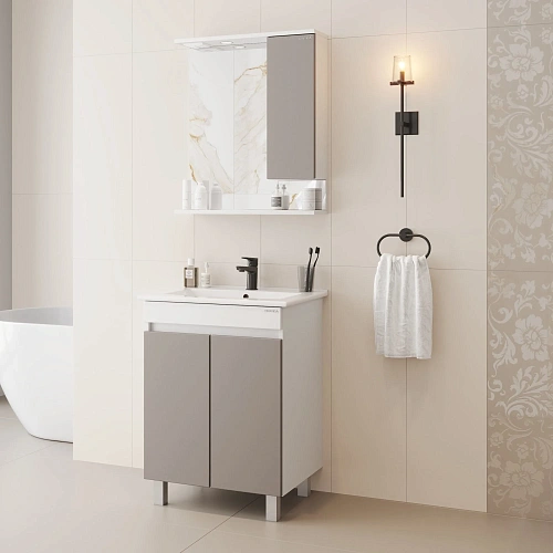 Зеркальный шкаф Onika Марви 60 см 206088 мокко, правый, с подсветкой Зеркальный шкаф Onika Марви 60 см 206088 мокко, правый, с подсветкой