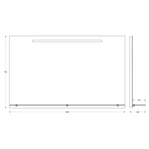 Зеркало Evoform Ledline-S BY 2159 120х75 см Зеркало Evoform Ledline-S BY 2159 120х75 см