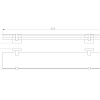 Полка Wonzon & Woghand стеклянная, темное золото (WW-8927-DG) Полка Wonzon & Woghand стеклянная, темное золото (WW-8927-DG)