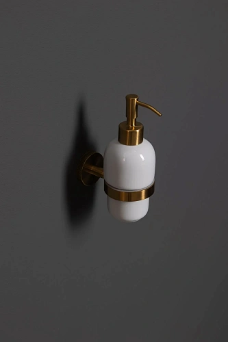 Дозатор жидкого мыла Allen Brau Priority 6.31006-GB золото браш Дозатор жидкого мыла Allen Brau Priority 6.31006-GB золото браш