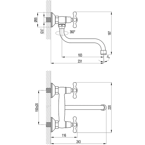 Смеситель для кухни Lemark Standard LM2111C, хром Смеситель для кухни Lemark Standard LM2111C, хром