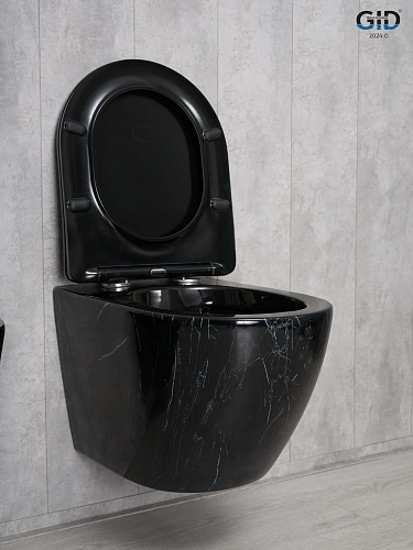 Унитаз подвесной Gid Bs2198 62227Y под камень глянцевый 49x36x35.5 с крышкой микролифт Унитаз подвесной Gid Bs2198 62227Y под камень глянцевый 49x36x35.5 с крышкой микролифт
