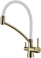 Смеситель для кухни Paulmark SIEGEN, бронза/белый, 213111-BrW Si213111-BrW Смеситель для кухни Paulmark SIEGEN, бронза/белый, 213111-BrW Si213111-BrW