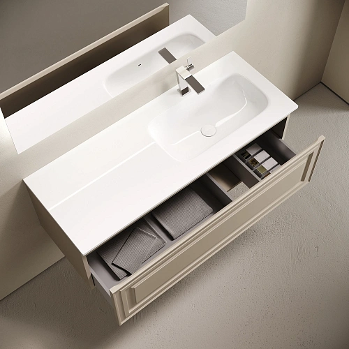 Тумба под раковину SANCOS Very VR120RCE правая 1195х445х406 Beige Soft подвесная Тумба под раковину SANCOS Very VR120RCE правая 1195х445х406 Beige Soft подвесная