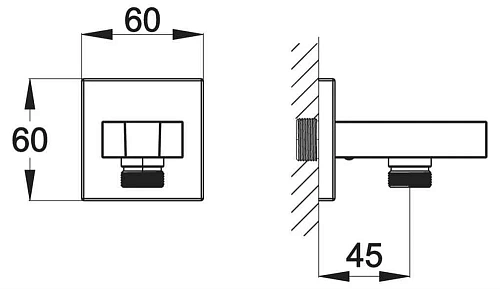 Шланговое подключение BelBagno Arlie ARL-PG-CRM Шланговое подключение BelBagno Arlie ARL-PG-CRM
