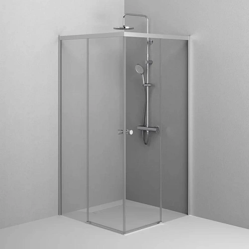 Душевой уголок AM.PM X-joy W94G-403-100100-MТ1К 100x100 хром матовый, стекло прозрачное Душевой уголок AM.PM X-joy W94G-403-100100-MТ1К 100x100 хром матовый, стекло прозрачное
