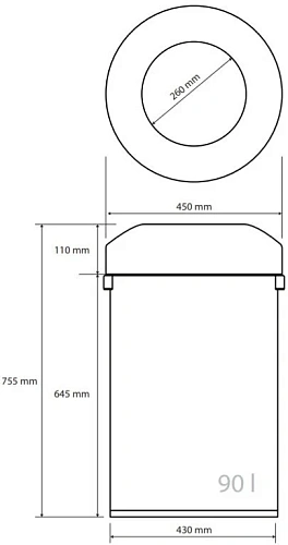 Корзина для мусора Bemeta 137115215 Корзина для мусора Bemeta 137115215