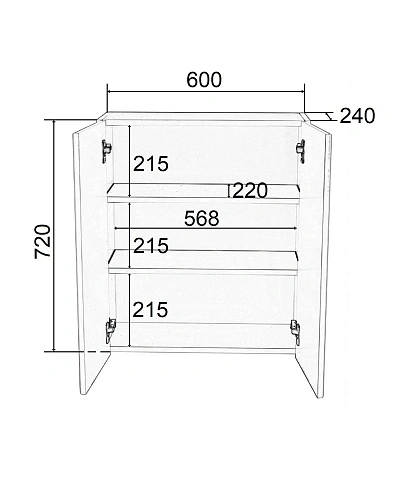 Шкаф Orange ГАММА Gm-60SR навесной Шкаф Orange ГАММА Gm-60SR навесной