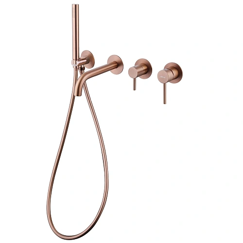 Смеситель для ванны ABBER Wasser Kreis AF8130MRG скрытого монтажа, розовое золото матовое Смеситель для ванны ABBER Wasser Kreis AF8130MRG скрытого монтажа, розовое золото матовое