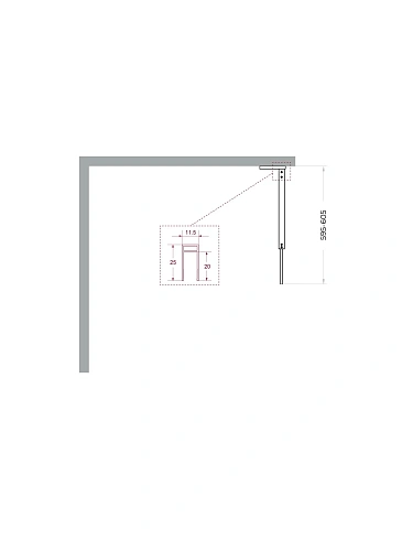 Душевая перегородка BelBagno UNO-L-1-TB-60-C-GM 60 см, профиль оружейная сталь, стекло прозрачное Душевая перегородка BelBagno UNO-L-1-TB-60-C-GM 60 см, профиль оружейная сталь, стекло прозрачное