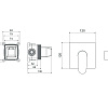 Смеситель для душа Aquatek ОБЕРОН AQ1266CR Хром, встраиваемый Смеситель для душа Aquatek ОБЕРОН AQ1266CR Хром, встраиваемый