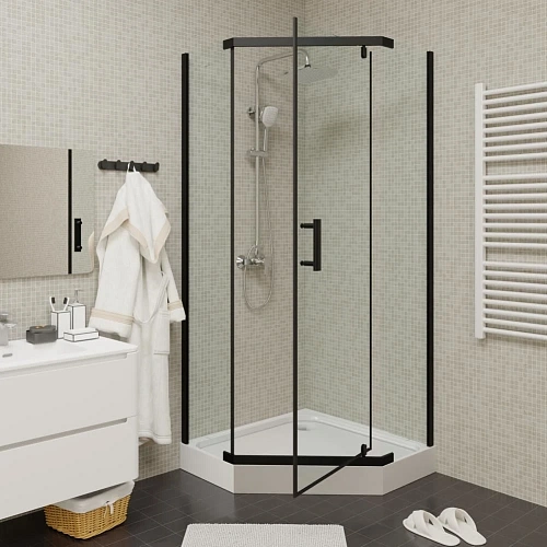 Душевой уголок Parly ZPE911BE с поддоном 90х90х190 Душевой уголок Parly ZPE911BE с поддоном 90х90х190