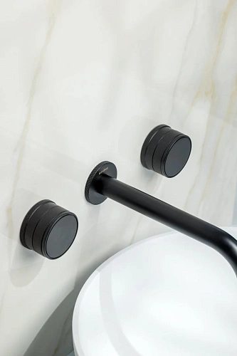 Смеситель для раковины Boheme PRESTIGE BLACK встраиваемый 152-2-B-PR Смеситель для раковины Boheme PRESTIGE BLACK встраиваемый 152-2-B-PR