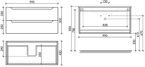 Тумба под раковину Sancos Norma 2.0 NR2.0100W белый Тумба под раковину Sancos Norma 2.0 NR2.0100W белый