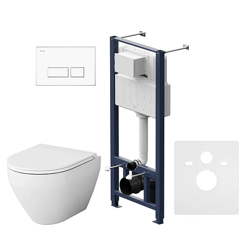 Комплект инсталляции AM.PM Spirit V2.0 IS47001.701700 с унитазом, сиденьем микролифт и клавишей черный Комплект инсталляции AM.PM Spirit V2.0 IS47001.701700 с унитазом, сиденьем микролифт и клавишей черный