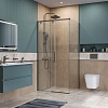 Душевой уголок BelBagno SOFT_CLOSE-1-AH-1-100/80-C-GM 100x80 см, профиль оружейная сталь, стекло прозрачное Душевой уголок BelBagno SOFT_CLOSE-1-AH-1-100/80-C-GM 100x80 см, профиль оружейная сталь, стекло прозрачное