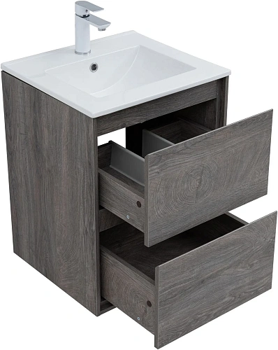 Тумба под раковину Aquanet Милан 50 дуб рошелье 00336371 подвесная Тумба под раковину Aquanet Милан 50 дуб рошелье 00336371 подвесная