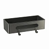Полка Lemark SHELF LINE с крючками, графит/вставка-пластик графит 9776045 Полка Lemark SHELF LINE с крючками, графит/вставка-пластик графит 9776045