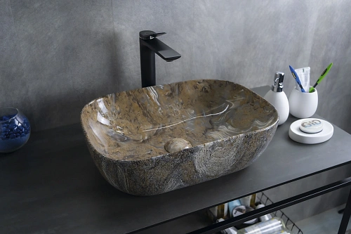 Раковина Gid Mnc333T 54474 накладная под камень глянцевый 46x32.5x13.5 Раковина Gid Mnc333T 54474 накладная под камень глянцевый 46x32.5x13.5