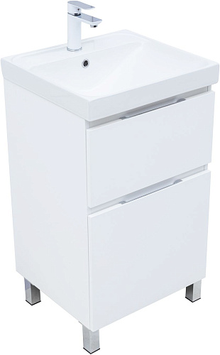 Тумба под раковину Aquanet Алвита New 50 00344131 напольная, белый матовый Тумба под раковину Aquanet Алвита New 50 00344131 напольная, белый матовый