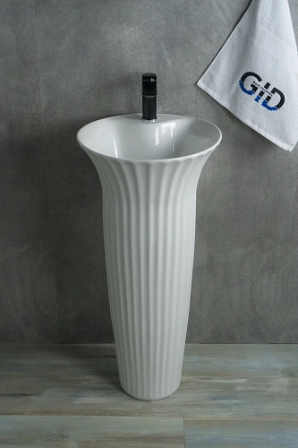 Раковина Gid Nb132 81113 напольная белая 41x41x84 Раковина Gid Nb132 81113 напольная белая 41x41x84