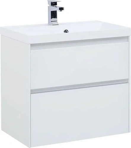 Тумба под раковину Aquanet Гласс 60 белый 00196961 Тумба под раковину Aquanet Гласс 60 белый 00196961