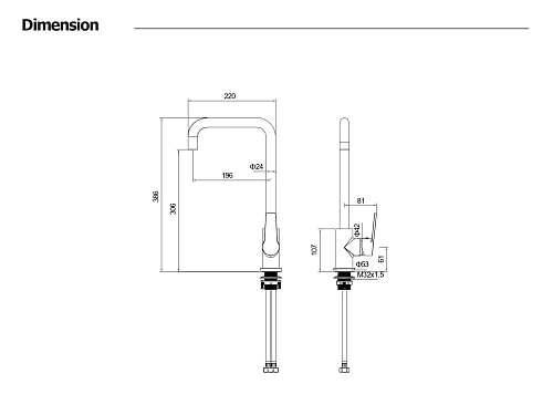 Смеситель для кухни Aquatek ЛУГАНО AQ1781CR хром Смеситель для кухни Aquatek ЛУГАНО AQ1781CR хром