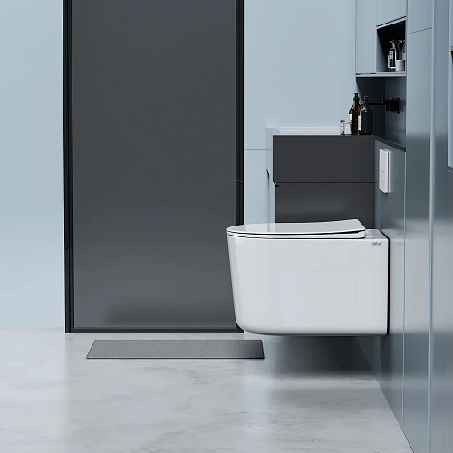 Унитаз подвесной ABBER Ultra AC1302 белый с ультратонким ободком Унитаз подвесной ABBER Ultra AC1302 белый с ультратонким ободком