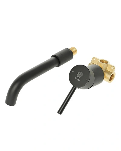 Смеситель для раковины Orange Karl M05-722b скрытого монтажа, черный Смеситель для раковины Orange Karl M05-722b скрытого монтажа, черный