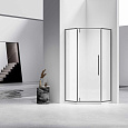 Детальная картинка товара «душевой уголок vincea slim-n vsp-4sn900clgm, 900x900, вороненая сталь, стекло прозрачное»