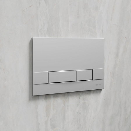 Клавиша смыва Lemark BIT механическая, хром матовый 9803007 Клавиша смыва Lemark BIT механическая, хром матовый 9803007