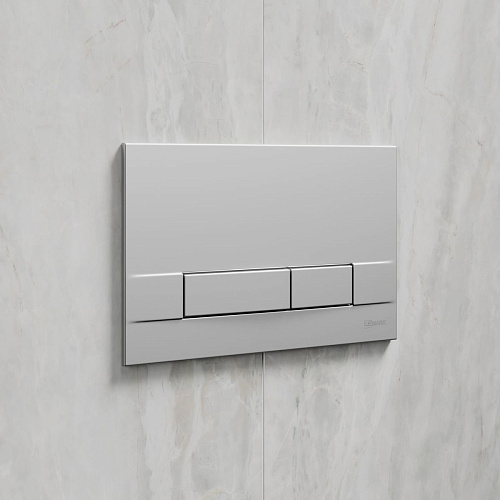 Клавиша смыва Lemark BIT механическая, хром матовый 9803007 Клавиша смыва Lemark BIT механическая, хром матовый 9803007