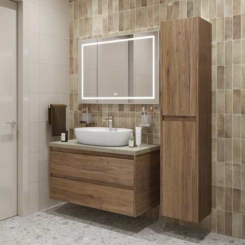 Тумба со столешницей и раковиной BelBagno KRAFT 100 kraft100rt-kepmco-1346-set подвесная KRAFT100RT-KEPMCO-1346-SET Тумба со столешницей и раковиной BelBagno KRAFT 100 kraft100rt-kepmco-1346-set подвесная KRAFT100RT-KEPMCO-1346-SET