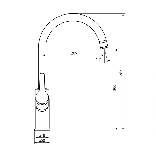 Смеситель для кухни Damixa Eclipse 310721300 с каналом для питьевой воды, черный Смеситель для кухни Damixa Eclipse 310721300 с каналом для питьевой воды, черный