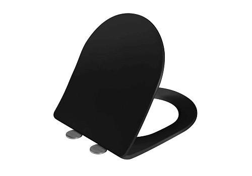 Крышка-сиденье Aquatek МИЯ AQ0204-MB черный матовый Крышка-сиденье Aquatek МИЯ AQ0204-MB черный матовый