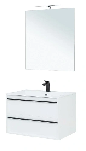 Комплект мебели Aquanet Lino 80 белый матовый 00271955 Комплект мебели Aquanet Lino 80 белый матовый 00271955