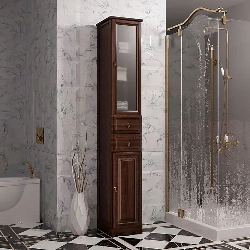 Шкаф-пенал Opadiris Риспекто 30, орех антикварный, правый, вар. 2 00-00005835 Шкаф-пенал Opadiris Риспекто 30, орех антикварный, правый, вар. 2 00-00005835