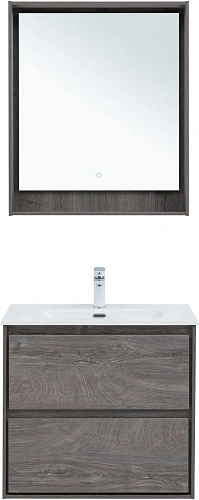 Тумба под раковину Aquanet Милан 70 дуб рошелье 00336373 подвесная Тумба под раковину Aquanet Милан 70 дуб рошелье 00336373 подвесная