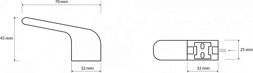 Крючок Bemeta VIA 102306172 Крючок Bemeta VIA 102306172