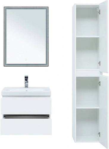 Тумба под раковину Aquanet Беркли 60 белый/дуб рошелье 00254289 Тумба под раковину Aquanet Беркли 60 белый/дуб рошелье 00254289