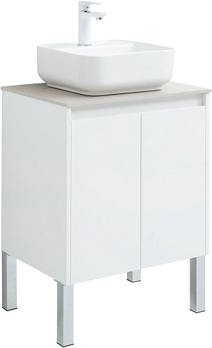 Тумба под раковину Aquanet Nova Lite 60 белый глянец (2 дверцы) 00298847 Тумба под раковину Aquanet Nova Lite 60 белый глянец (2 дверцы) 00298847