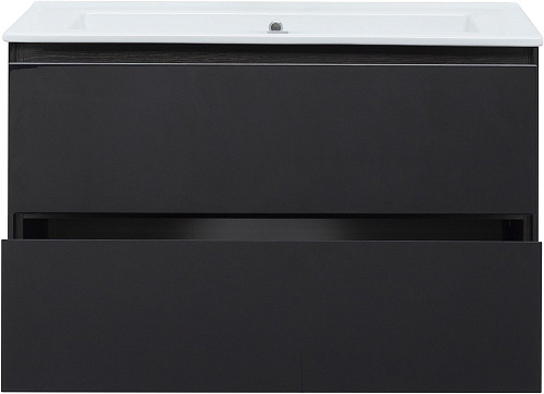 Тумба под раковину Aquanet Милан 105 черный глянец 00316690 Тумба под раковину Aquanet Милан 105 черный глянец 00316690