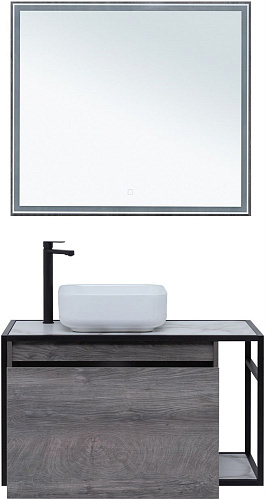 Тумба под раковину Aquanet Nova Lite Loft 90 L дуб рошелье 00261656 Тумба под раковину Aquanet Nova Lite Loft 90 L дуб рошелье 00261656